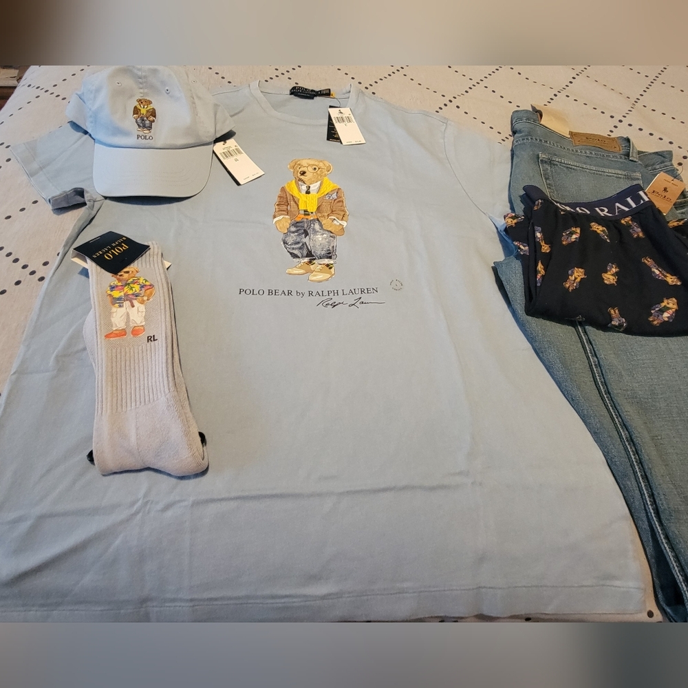 LARGE Ralph Lauren Polo bear boxers.